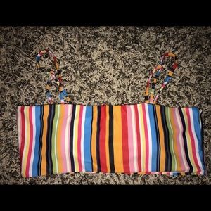 Swimsuit with scrunchie